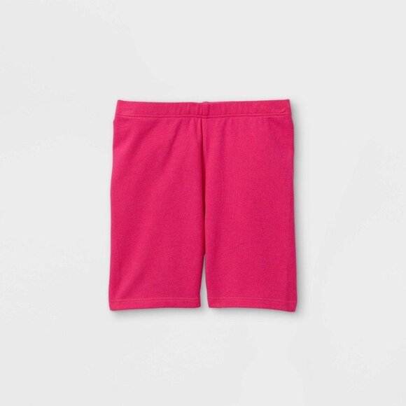Toddler Girls' Bike Shorts - Cat & Jack™ Pink 3T: Comfort Stretch, Midweight, Kn - Picture 1 of 1